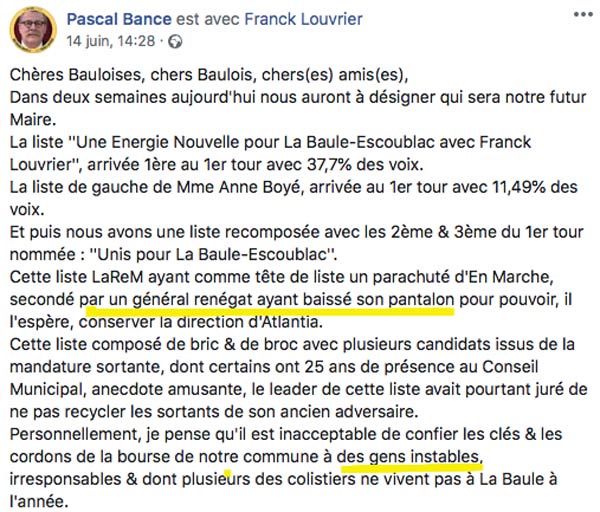 La Baule : l'odieuse campagne des municipales