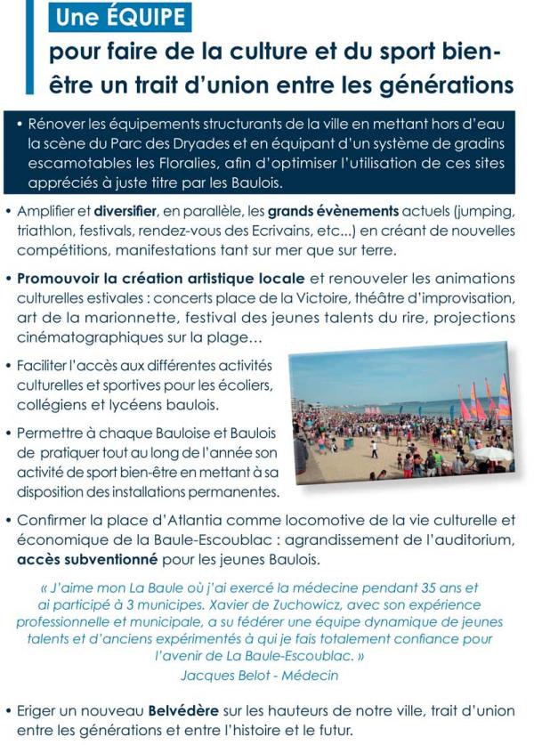 Xavier de Zuchowicz développe son programme pour La Baule #Municipales2020