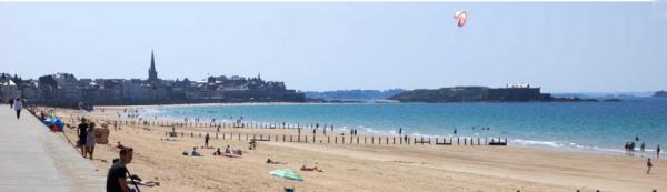 La plage du Sillon à Saint-Malo