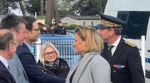 Olivia Grégoire accueillie par Nicolas Criaud maire de Guérande
