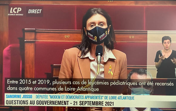 Assemblée Nationale questions au Gouvernement : Sandrine Josso interpelle Adrien Taquet au sujet des cancers pédiatriques