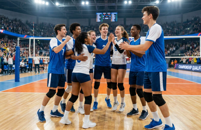Championnat monde UNSS volley : Jean Perrin en quarts