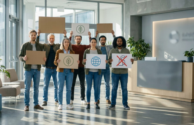 Nantes : des activistes climat investissent une agence AXA